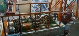 Model of the steam engine that drove the pump.