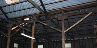 Roof structures in the boiler building